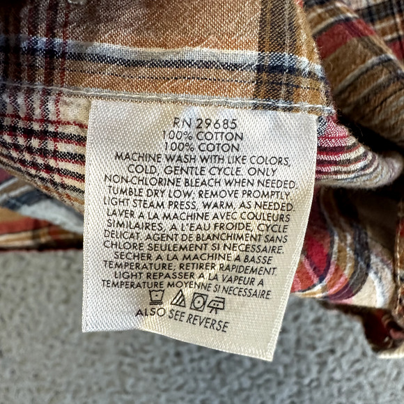 Pendleton Shirt Men's Medium Multicolored Plaid Trucker Button Up‎ Cotton - Picture 8 of 9